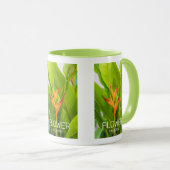 Heliconia Blume Design der Pflanze Tasse (VorderseiteRechts)