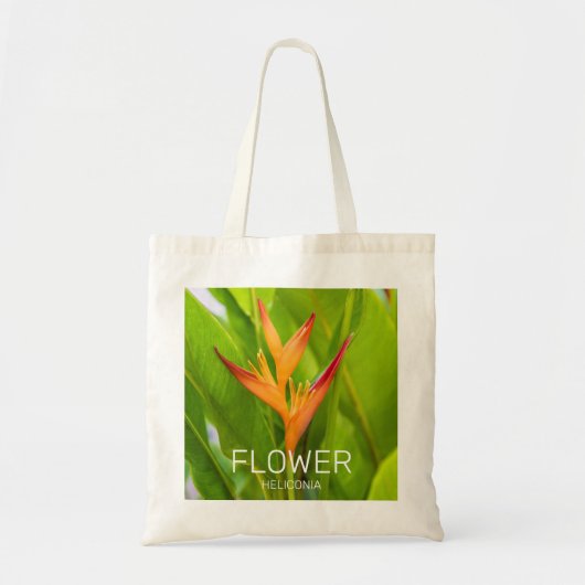 Heliconia Blume Design der Pflanze Tragetasche (Vorne)