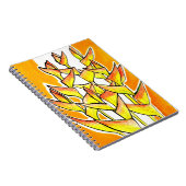 Heliconia Blume Tropic Botanic Bold Floral Art Notizblock (Rechte Seite)