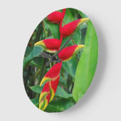 Heliconia Große Wanduhr (Winkel)