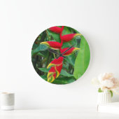 Heliconia Große Wanduhr (Zuhause)