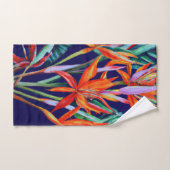 Heliconia in blau tropisch badhandtuch set (Handtuch)