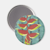 Heliconia Magnet (Vorderseite/Rückseite)
