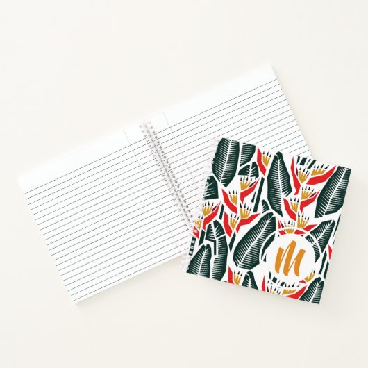 Heliconia Monogram Sketch|Journal Notizblock (Innenseite)