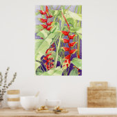 Heliconia Poster (Küche)