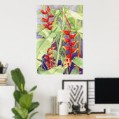 Heliconia Poster (Heimbüro)