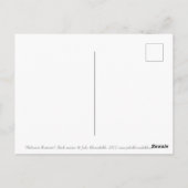 Heliconia Rostrata Tropische Blume Postkarte (Rückseite)