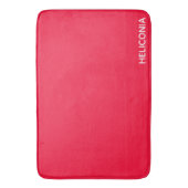 Heliconia roter Name Badematte (Vorderseite Vertikal)