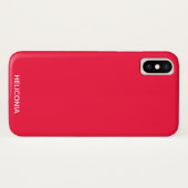 Heliconia roter Name Case-Mate iPhone Hülle (Rückseite (Horizontal))