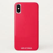 Heliconia roter Name Case-Mate iPhone Hülle (Rückseite)