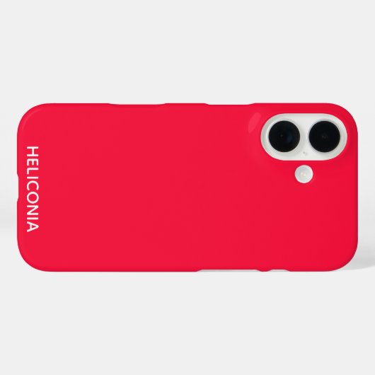 Heliconia roter Name Case-Mate iPhone Hülle (Rückseite (Horizontal))