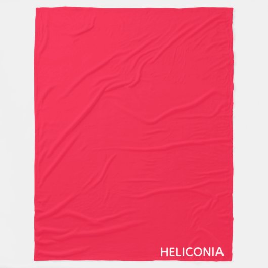 Heliconia roter Name Fleecedecke (Vorderseite)