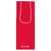 Heliconia roter Name Geschenktüte Für Weinflaschen (Vorderseite)