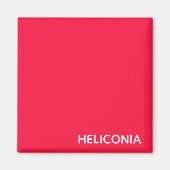 Heliconia roter Name Magnet (Vorne)