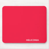 Heliconia roter Name Mousepad (Vorne)
