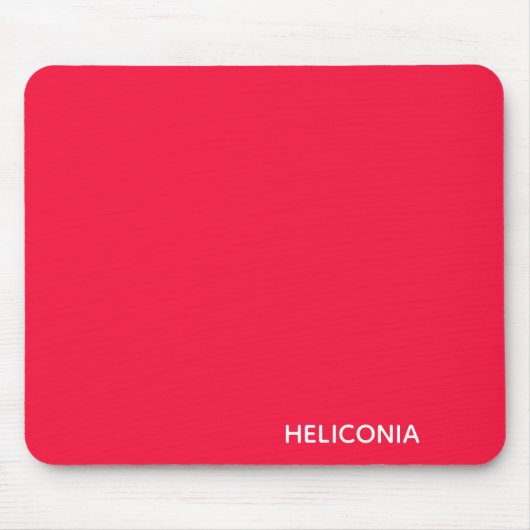 Heliconia roter Name Mousepad (Vorne)