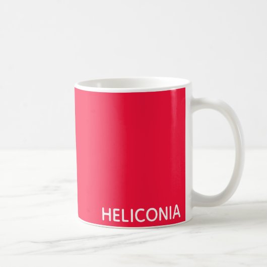 Heliconia Rotfarbname Kaffeetasse (Rechts)