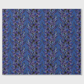 Heliconia Tropical Abstrakt Floral Pattern Violet Geschenkpapier (Flach)