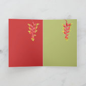 Heliconia Zweigtageskarte der Mutter Karte (Innenseite)