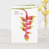 Heliconia Zweigtageskarte der Mutter Karte (Gelbe Blume)