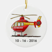 Helicopter Ambulance Air Ambulance Ornament (Vorne)