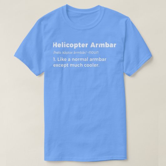 Helicopter Armbar BJJ Funny Jiu Jitsu Martial Arts T-Shirt (Design vorne)