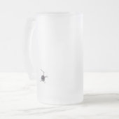 Helicopter Beer Glass Flying Chopper Mugs Steins Mattglas Bierglas (Vorderseite Links)