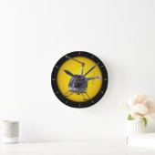 Helicopter Clock Flying Helicopter Wall Clock Gift Runde Wanduhr (Zuhause)