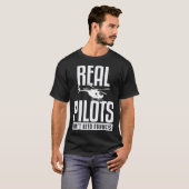 Helicopter Dont Need Runways Pilot T-Shirt (Vorne ganz)