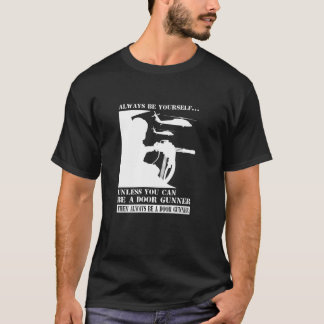 Helicopter Door Gunner immer Joke Spaß Meme L T-Shirt