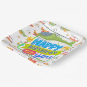 Helicopter Happy Birthday Pappteller (Gewinkelt)