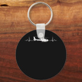 Helicopter Heartbeat for Pilots and Aviators Schlüsselanhänger (Vorderseite)