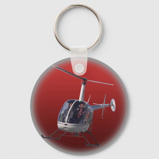Helicopter Key Chain Cool Flying Helicopter Gifts Schlüsselanhänger (Vorderseite)