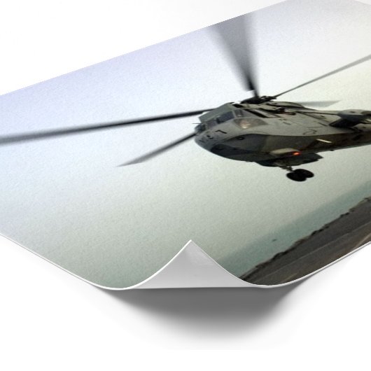 HELICOPTER LANDING POSTER (Ecke)