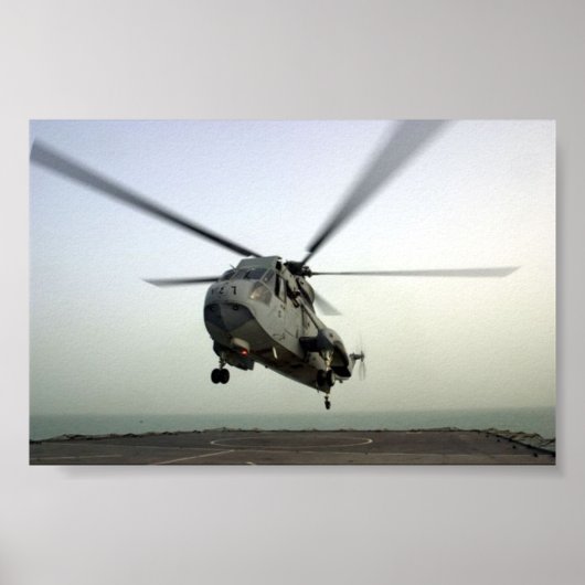 HELICOPTER LANDING POSTER (Vorne)