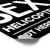 Helicopter Lot Design For Men Women Helicopter Lov Poster (Ecke)