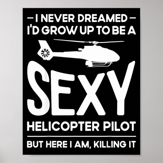 Helicopter Lot Design For Men Women Helicopter Lov Poster (Vorne)
