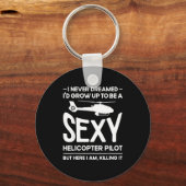 Helicopter Lot Design For Men Women Helicopter Lov Schlüsselanhänger (Vorderseite)