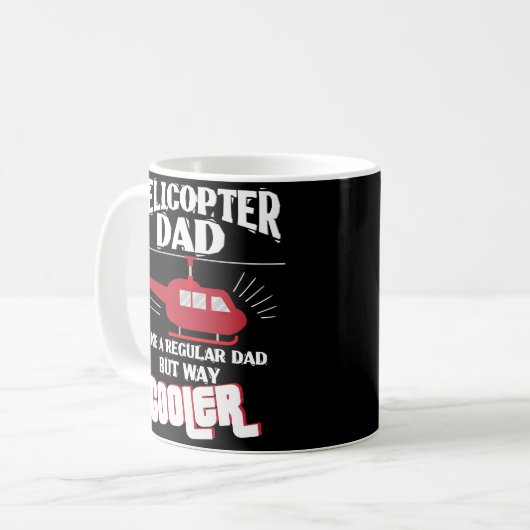Helicopter Pilot Dad Gift Mug Flight Mechanic Kaffeetasse (Vorderseite Links)