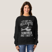 Helicopter Pilot for Aviator Chopper Helicopter Sweatshirt (Vorne ganz)