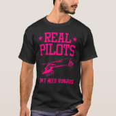 Helicopter Pilot For Men Women Cool Pilot Aviator T-Shirt (Vorderseite)
