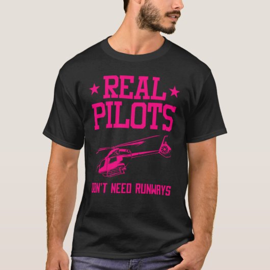 Helicopter Pilot For Men Women Cool Pilot Aviator T-Shirt (Vorderseite)