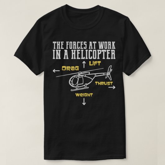 Helicopter Pilot Gift 4 T-Shirt (Design vorne)