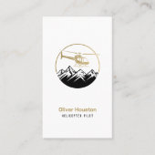 Helicopter Pilot | Transportation Visitenkarte (Vorderseite)