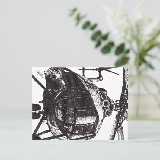 HELICOPTER POSTKARTE (Stehend Vorderseite)