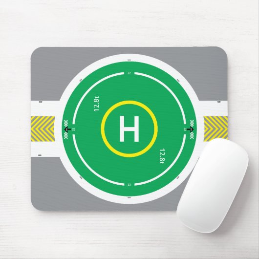 HeliDECK-grüne Mausunterlage Mousepad (Mit Mouse)