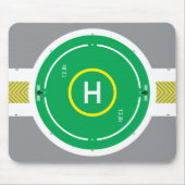 HeliDECK-grüne Mausunterlage Mousepad (Vorne)