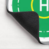HeliDECK-Mausunterlage-Grün Einweg Mousepad (Ecke)