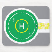 HeliDECK-Mausunterlage-Grün Einweg Mousepad (Vorne)