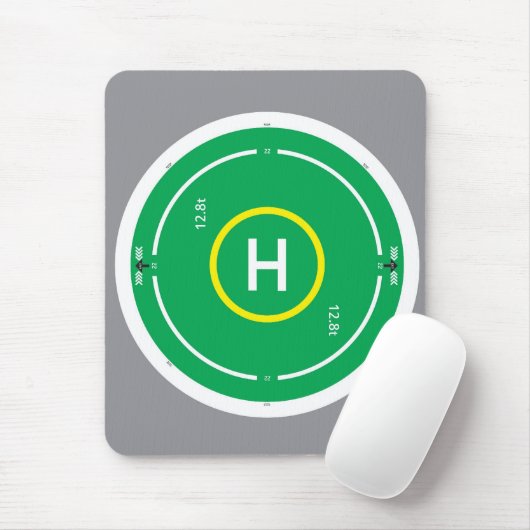 HeliDECKgrün Mousepad (Mit Mouse)